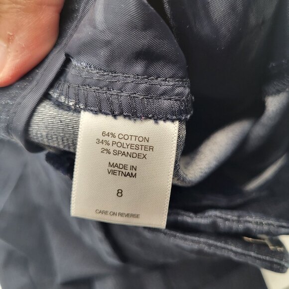 New York & Company 7th Ave Design Studio Women's SZ 8 Flat Front Chino Shorts - Picture 7 of 10